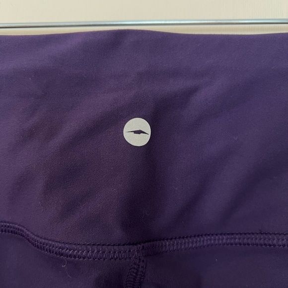 Avia Womens Purple Prestige Crop Legging Moisture Wicking Ruching Leg Activewear - Picture 14 of 15